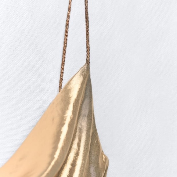 NEW Zara gold metallic dress - Picture 3 of 7